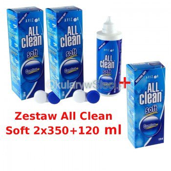 Zestaw  All Clean Soft 2x350+120 ml