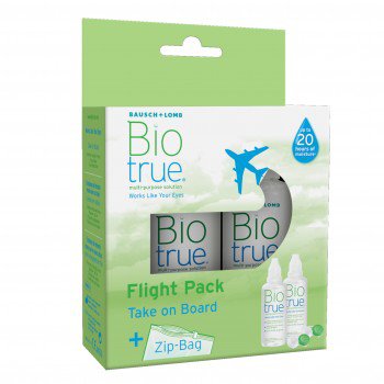 Zestaw podróżny Biotrue Flight Pack 2x60 ml