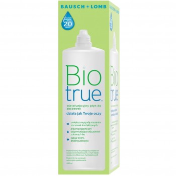 Płyn do soczewek BioTrue 480 ml ECO butelka