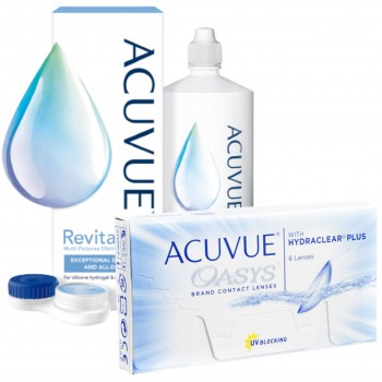 soczewki Acuvue Oasys 6szt. z płynem Complete Revitalens 360