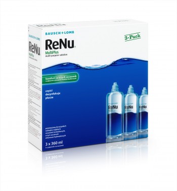 Płyn ReNu Multiplus 3x360ml + 3 pojemniki