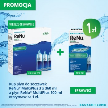 Płyn ReNu Multiplus 3x360ml + 3 pojemniki