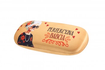 Etui na okulary dla babci Albinex 85009 c3 ze ściereczką